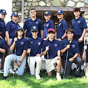 The Malden High School Golf Team is the Greater Boston League Champion for the first time in 42 years. The Malden players are Ryan Coggswelll, Tommy Cronin, Dante Federico, Saul Kurckenberg, Chris MacDonald Josh Mini and Bo Stead. (Courtesy photo)