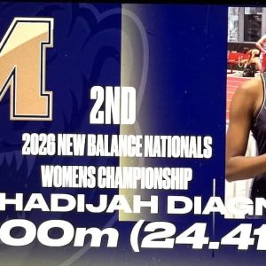 NATIONALS: Malden High freshman Khadijah Diagne finished second in the 200-meter dash at the New Balance Nationals with a time of 24.41 seconds. (Courtesy/Malden High Athletics)