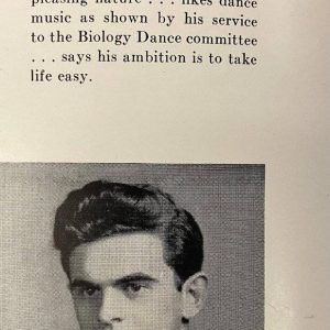 Norman Pashoian’s Malden High School 1946 Senior picture