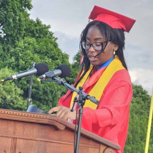 NUMBER ONE STUDENT: Sarah Dorielan finished as the top scholastically ranked student in the Class of 2024, earning the honor of being the class Valedictorian. (Saugus Advocate photo by Mark E. Vogler)