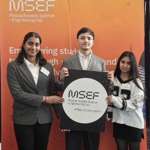From left: Mokkshita Arun, Wilfredo Villanueva, and Mannat Markan. (Courtesy photo)