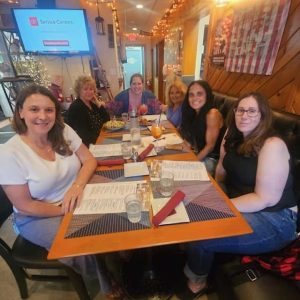 Local Revere moms attending Revere Ladies’ Night at Murray’s Tavern.