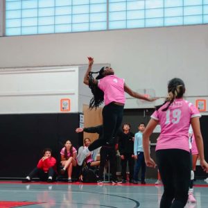 Junior Sabine Desir, 17, of the Girls Volleyball Team (Photo Courtesy of Pioneer Charter School of Science II)