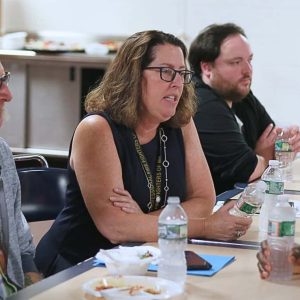 Revere Superintendent Dr. Dianne Kelly talked with new teachers during last week’s orientation luncheon.