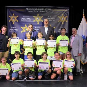 Cadets from Malden were joined by Sheriff Peter J. Koutoujian, Malden Mayor Gary Christenson and State Representative Paul Donato, among others.