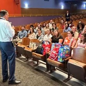 SUPERINTENDENT SPEAKS: Malden Superintendent of Schools Timothy Sippel, Ed.L.D. spoke to the new educators on Wednesday. (Courtesy/Malden Public Schools)