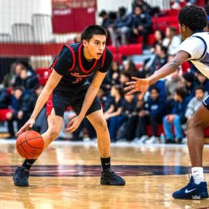 Everett High’s Christian Vasquez led the way with a 28-point scoring game in the Crimson Tide’s 66-43 victory over visiting Malden.