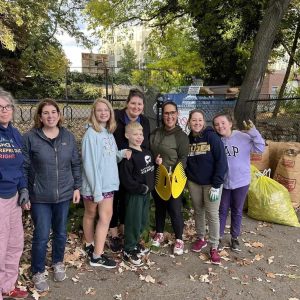 Pictured are Katie Ferrier, Eden Garhart-Smith, Eve, Cole and Marueen Camerato, Councillor-at-Large Karen Colón Hayes and Ward 3 Councillor Amanda Linehan and Georgia Linehan.