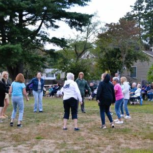 People were up and dancing on the lawn on this beautiful evening. (Photo courtesy of Laura Eisener)
