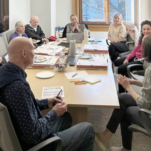 State Senator Sal DiDomenico and his team meeting with constituents at office hours. (Courtesy photo)