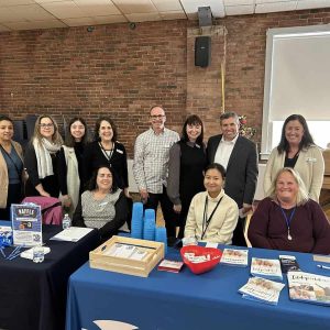 Senator DiDomenico with the Mystic Valley Elder Services team.