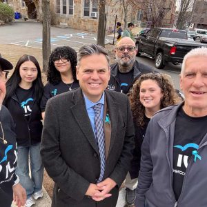 Mayor Gary Christenson, Malden Overcoming Addiction (MOA) President Paul Hammersley, MOA VP Dana Brown, MOA Board Member “PJ” Bell, Malden Human Services Coordinator Bridget Furlong and two Malden High School students started off the day at the Beebe School for the first stop.