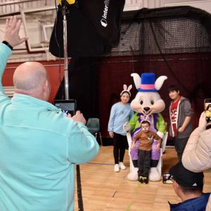 Photos with the Easter Bunny at last year’s Easter Spring Fling.