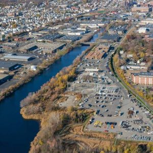 An aerial view of Malden’s Dept. of Public Works DPW Yard located at 356 Commercial Street.  (Courtesy City of Malden DPW)