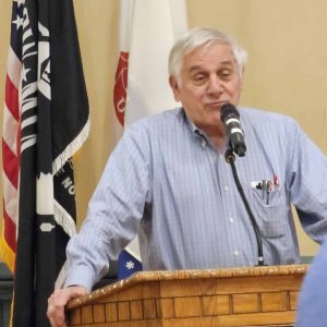 Precinct 2 Town Meeting member Peter Rossetti, Jr. said the warrant articles crafted by Selectman Michael Serino would discourage developers from doing projects. (Saugus Advocate photo by Mark E. Vogler)