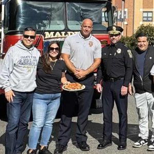 Pictured from left to right: Mayor Gary Christenson, Ward 8 Councillor Jadeane Sica, Fire Chief Steve Froio, Police Chief Glenn Cronin and Councillor-at-Large Craig Spadafora. (Courtesy photo)