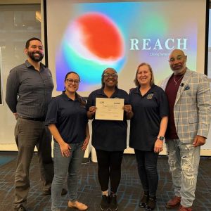 Pictured from left to right: MAPC Principal Economic Development Planner Raul Gonzalez; Recreation Department Administrative Assistant Laura Perez; Diversity, Equity and Inclusion Coordinator Kashawna Harling; Special Assistant to the Mayor Maria Luise; and GARE Trainer Tony Pattillo. (Courtesy photo)