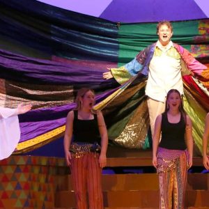 Stephen Colwell playing Joseph in this year’s production of “Joseph and the Amazing Technicolor Dreamcoat” (Courtesy photo)