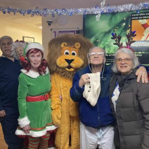 RUBIN HOUSE GUESTS: The Saugus Lions Club makes residents happy with a holiday visit. (Courtesy Photo to The Saugus Advocate)