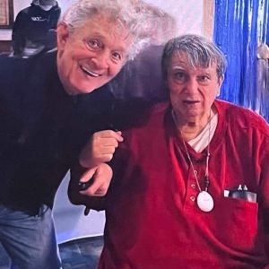 “Knights for Life”: Ruffy Mugica & Bob Rotondi at Bob’s 85th birthday shindig last week.