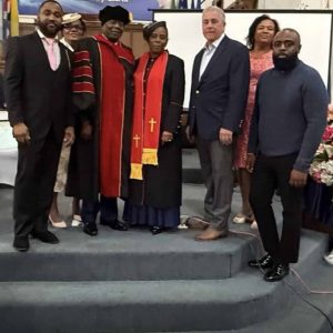 Rep. Joe McGonagle joined Rev. Dr. Daniel and his family.