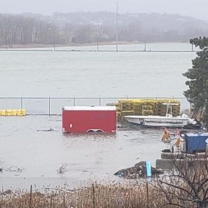 Revere Dec 2022 flooding boatyard soon to be community center 2 Loretta LaCentra
