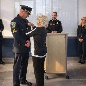 Sergeant Sal Gennetti with his still beautiful mom, Peg