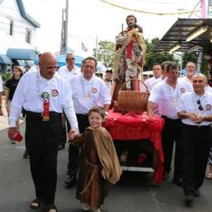 San Rock Sunday Procession led by the late Butch Gennetti and his grandson Rob.
