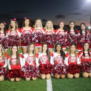Members of the SHS Sachems Varsity Cheerleading Squad