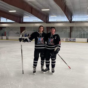 Saugus team leaders Dom Chianca (left) and Ryan Jones