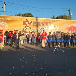 State Senator Sal DiDomenico speaking in front of students and parents (Courtesy photo)