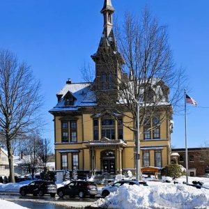 THE SEAT OF SAUGUS TOWN GOVERNMENT: The 50-member Town Meeting is the legislative branch of Saugus Town Government and convenes on the first Monday in May each year for a series of meetings to approve zoning articles and resolutions and to pass the town’s municipal budget. (Saugus Advocate photo by Mark E. Vogler)