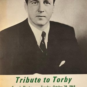 The 1968 Tribute to Torby event program cover