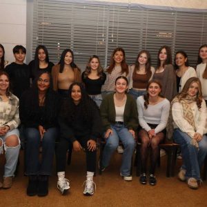 The RHS Patriots Varsity Co-Ed Field Hockey Team, shown standing from left: Lena Morris, Ava Morris, Kyle Lanes, Nicole Miranda, Isa Mendieta, Katherine Aborn, Bianca Rincon, Jordan Martelli, Ana Kalliavas, Danni Hope Randall and Genevieve Zierten; Front row, from left: Asst. Coach Victoria Correia, Bethany Tadele, Sonia Haily, Zizi Kalliavas, Gemma Stamatopoulos, Victoria Ackles and Head Coach Alexandra Butler.