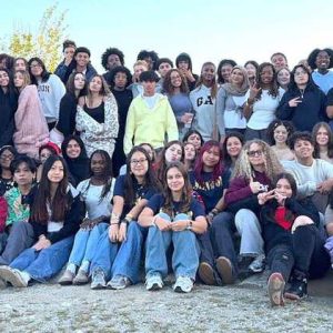 THE GROUP— Close to 150 members of the Malden High School Senior Class of 2026 continued a tradition of gathering together as a class to watch the sun rise on their city: “Senior Sunrise”.  This year, on Wednesday, Sept. 3, they took the event to Waitts Mount, the highest point of elevation in the city of Malden. (Courtesy Photos/ MHS Class of 2026)