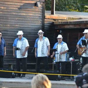 The Memorylaners, joined by “Elvis Presley” for a couple of his most famous songs, finished up the summer concert series on August 31. (Courtesy photo to The Saugus Advocate by Lara Eisener)