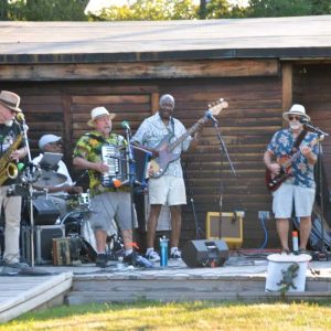 The Squeezebox Stompers performed on July 23 at the Saugus Iron Works National Historic Site. (Photo courtesy of Laura Eisener)