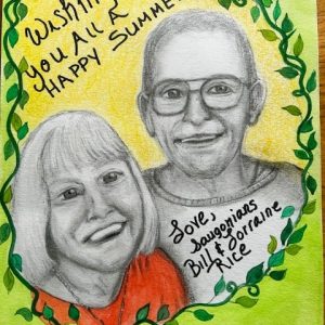 WELCOME SUMMER! It starts today. (Courtesy photo and Sketch by Joanie Allbee)