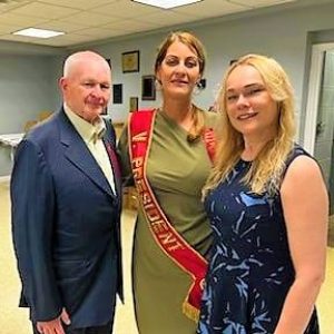 Imperio Mariense De Saugus President Walter Sousa, Vice President Filomena Fitch and Board of Selectmen Vice Chair Debra Panetta, who volunteered at the event. (Courtesy photo to The Saugus Advocate by Debra Panetta)