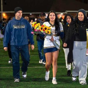 Malden Senior Cheerleader Claudia Hernandez Escobar and family (All Advocate Photos by Henry Huang)
