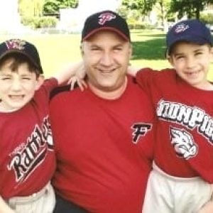 Deano Summers with his sons Jacky (left) and Nick, circa 1995 (Courtesy Photo)