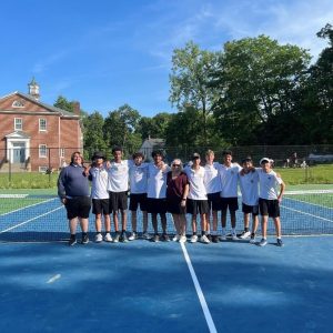 Elite Eight, shown from left to right: AJ Rutkauskas, Henry Cao, Nathan Tessema, Eli DeTore, Rakshit Rangaprasad, Head Coach Stacy Smith, Jonathan Yip, Wes Cunningham, Jay Raj, Ethan Co and Ryan Co.