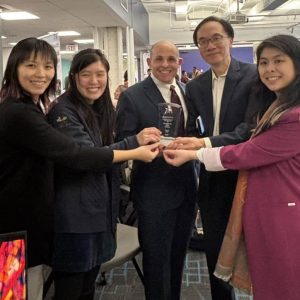 State Representative Steven Ultrino (center) with Greater Malden Asian American Community Coalition members (Courtesy photo)