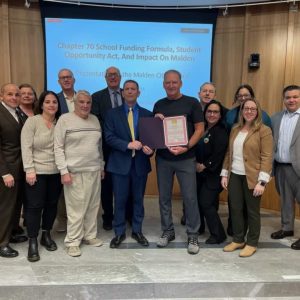 The Malden City Council presented a Citation to Club 24 President Alan Campbell from Ward 7 Councillor Chris Simonelli in recognition of their 60 years of service.