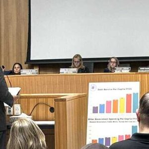 Mayor Gary Christenson is shown addressing the City Council recently.