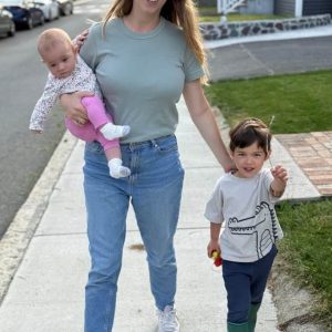 Amy AbuShanab, pictured with her children, is running for School Committee Member of Ward 6.