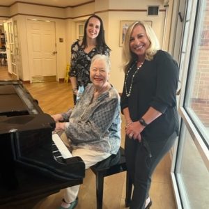 Pictured from left: Cohen Florence Levine Estates Executive Director Kristen Donnelly, Gaye Bennes and Chelsea Jewish Lifecare Director of Marketing Jennifer Fazekas.