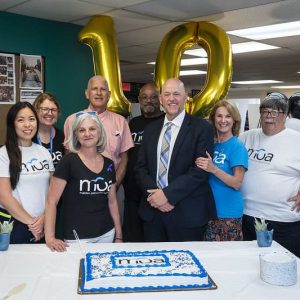 A DECADE IN THE MAKING: The MOA Board from left to right, are; Mindy Tam, Karen Andrews, Linda Cochran, Dana Brown, PJ Bell, Paul Hammersley, Dawn Zanazzo and Dave Allan.